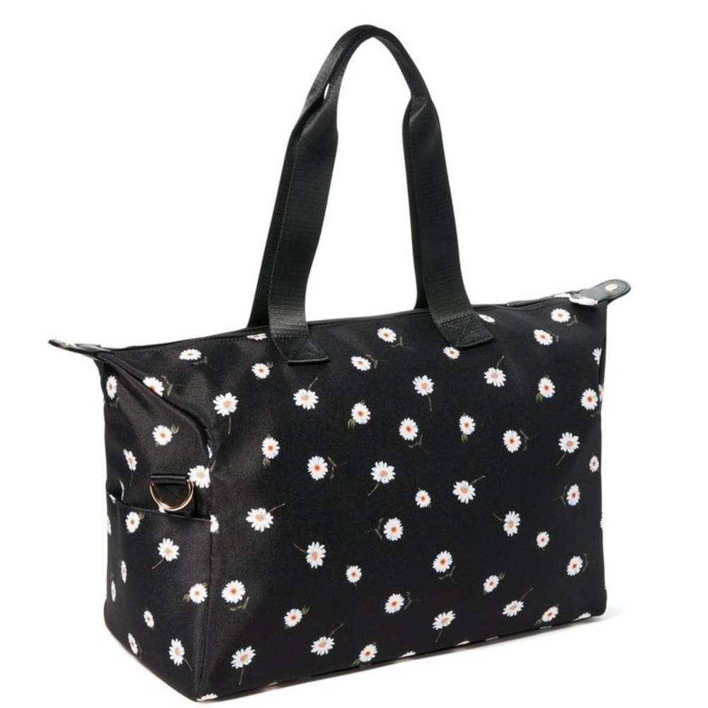 Nwt Ao X Fabfitfun Blue Daisy Print Duffel Bag - Picture 5 of 6